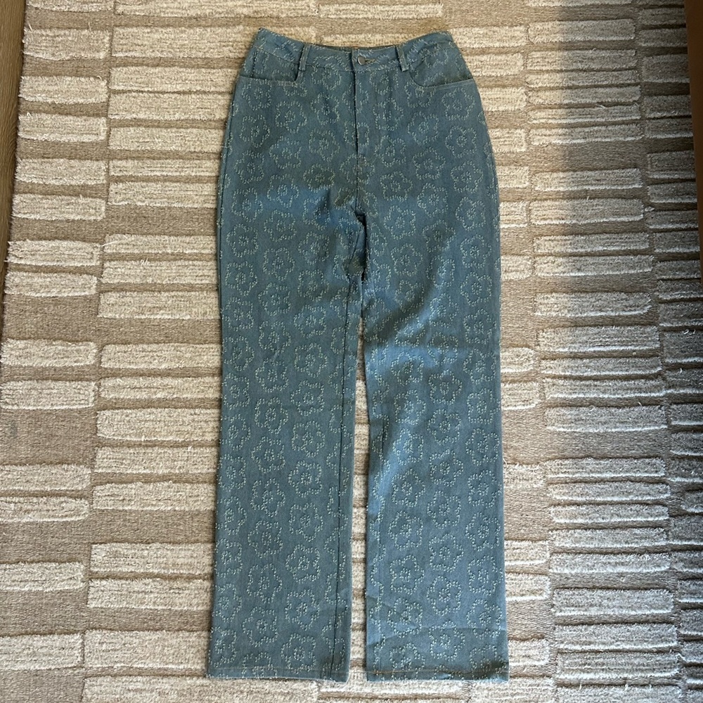 5. Floral denim
